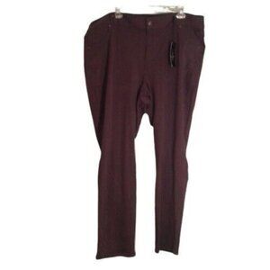 Lane Bryant Size 22 Womens Jegging Leggings Brown Stretch Cotton Spandex NEW